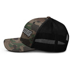 No Sponsors Camo trucker hat