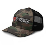 No Sponsors Camo trucker hat